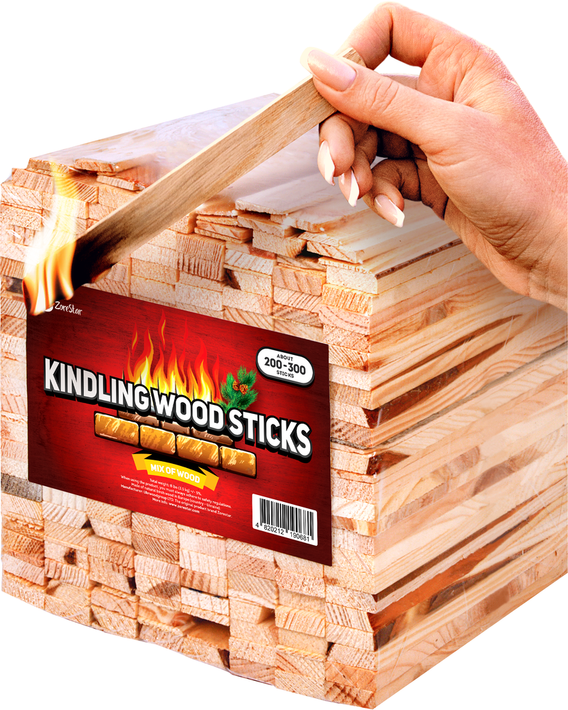 Kindling Wood Fire Starter Sticks – 300-500 pc – Kiln Dried